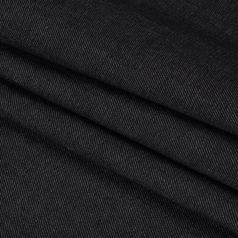 Stretch Cotton Denim - Darkest Blue - Deadstock Stretch Cotton Denim - Darkest Blue - Deadstock