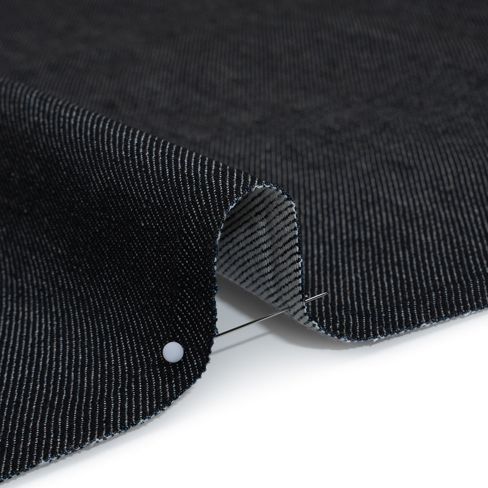 Stretch Cotton Denim - Darkest Blue - Deadstock Stretch Cotton Denim - Darkest Blue - Deadstock