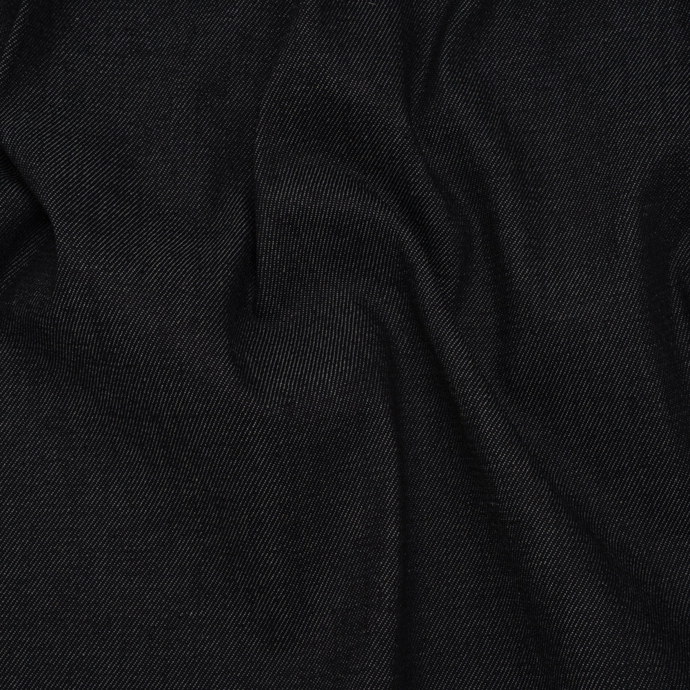 Stretch Cotton Denim - Darkest Blue - Deadstock Stretch Cotton Denim - Darkest Blue - Deadstock