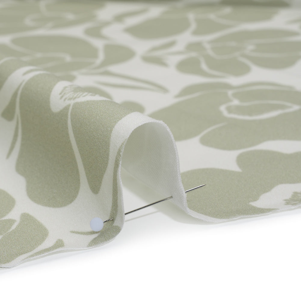 Brushed Cotton Woven - Cream and Beige Simple Poppies - Mood Exclusive Poppy Impressions Print - Detail Brushed Cotton Woven - Cream and Beige Simple Poppies - Mood Exclusive Poppy Impressions Print - Detail