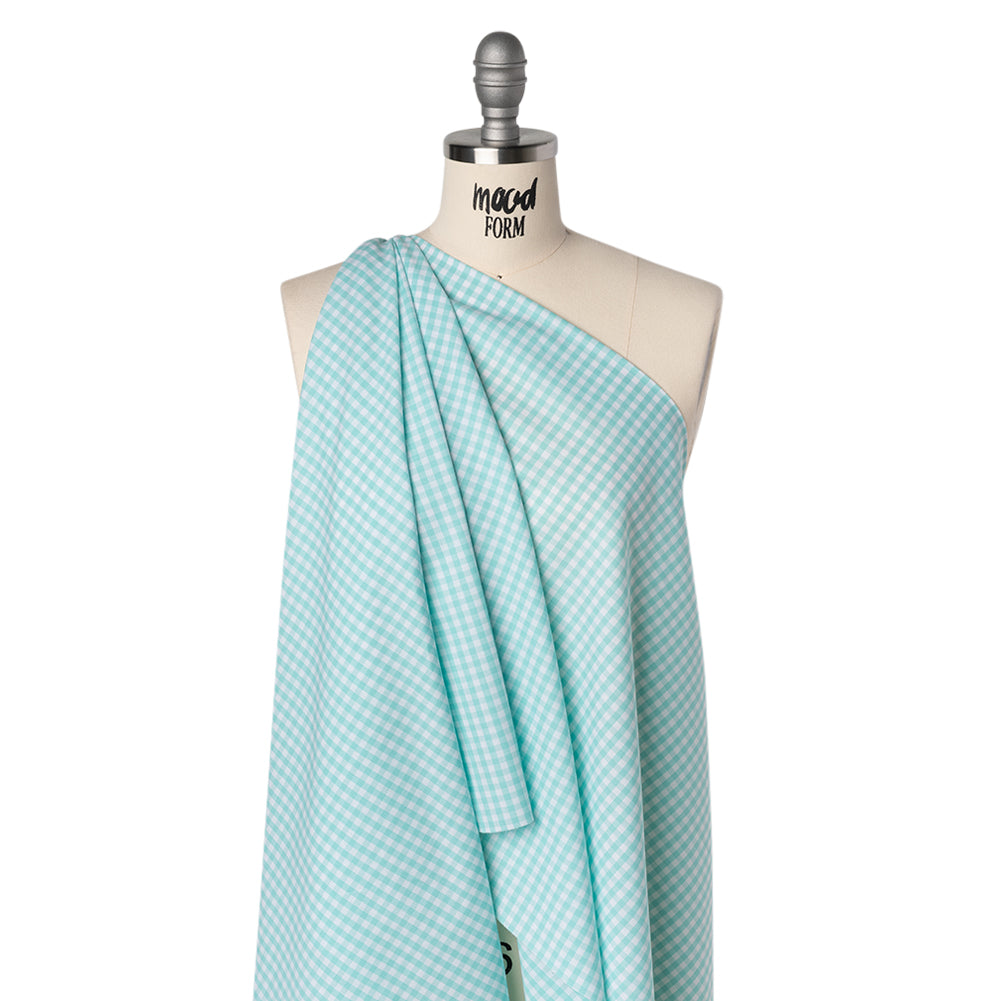 Cotton Gingham 0.25" - Ice Green - Londrina Collection Drape Cotton Gingham 0.25" - Ice Green - Londrina Collection Drape