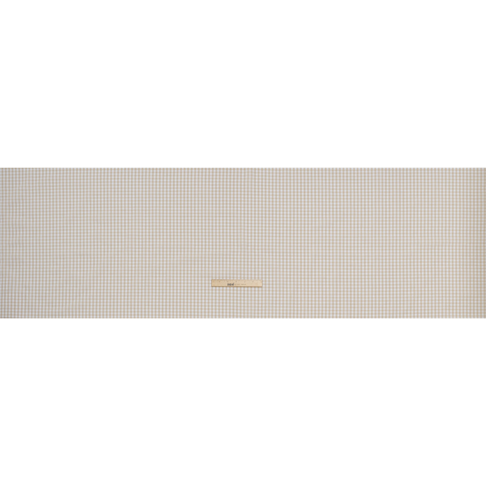Cotton Gingham 0.25" - Beige - Londrina Collection Full Cotton Gingham 0.25" - Beige - Londrina Collection Full
