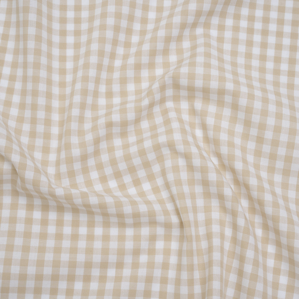 Cotton Gingham 0.25" - Beige - Londrina Collection Cotton Gingham 0.25" - Beige - Londrina Collection