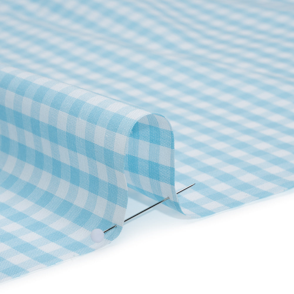 Cotton Gingham 0.25" - Aqua - Londrina Collection Detail Cotton Gingham 0.25" - Aqua - Londrina Collection Detail