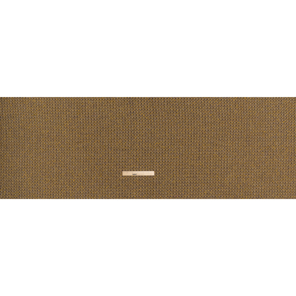 Metallic Tweedy Wool Blend Boucle Woven Made in Italy - Mustard Yellow, Brown and Gold Metallic Tweedy Wool Blend Boucle Woven Made in Italy - Mustard Yellow, Brown and Gold