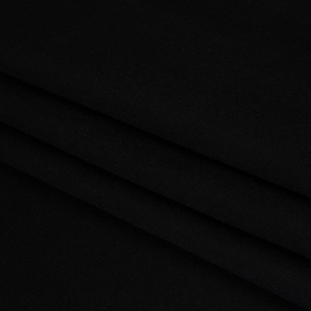 Brushed Wool Blend Coating - Black - Deadstock Folded Brushed Wool Blend Coating - Black - Deadstock Folded