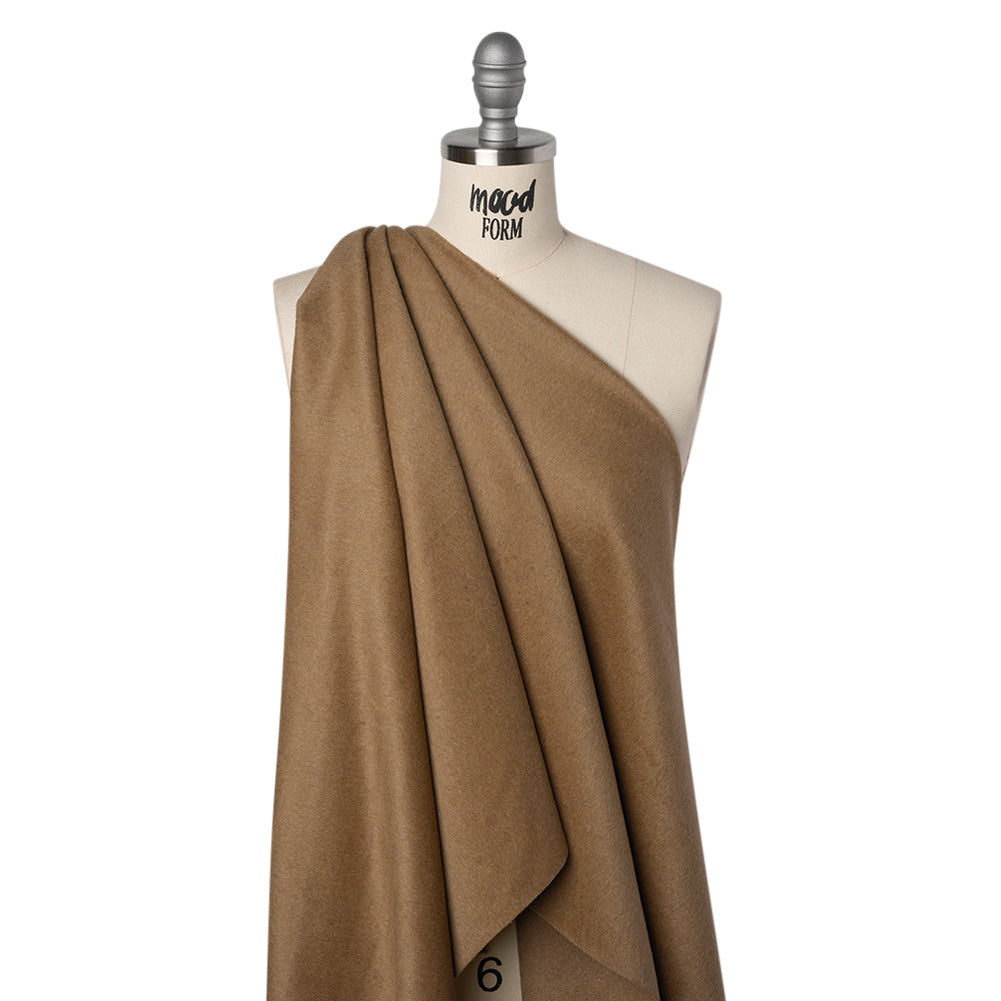 Brushed Wool Blend Coating - Tan - Deadstock - Drape Brushed Wool Blend Coating - Tan - Deadstock - Drape