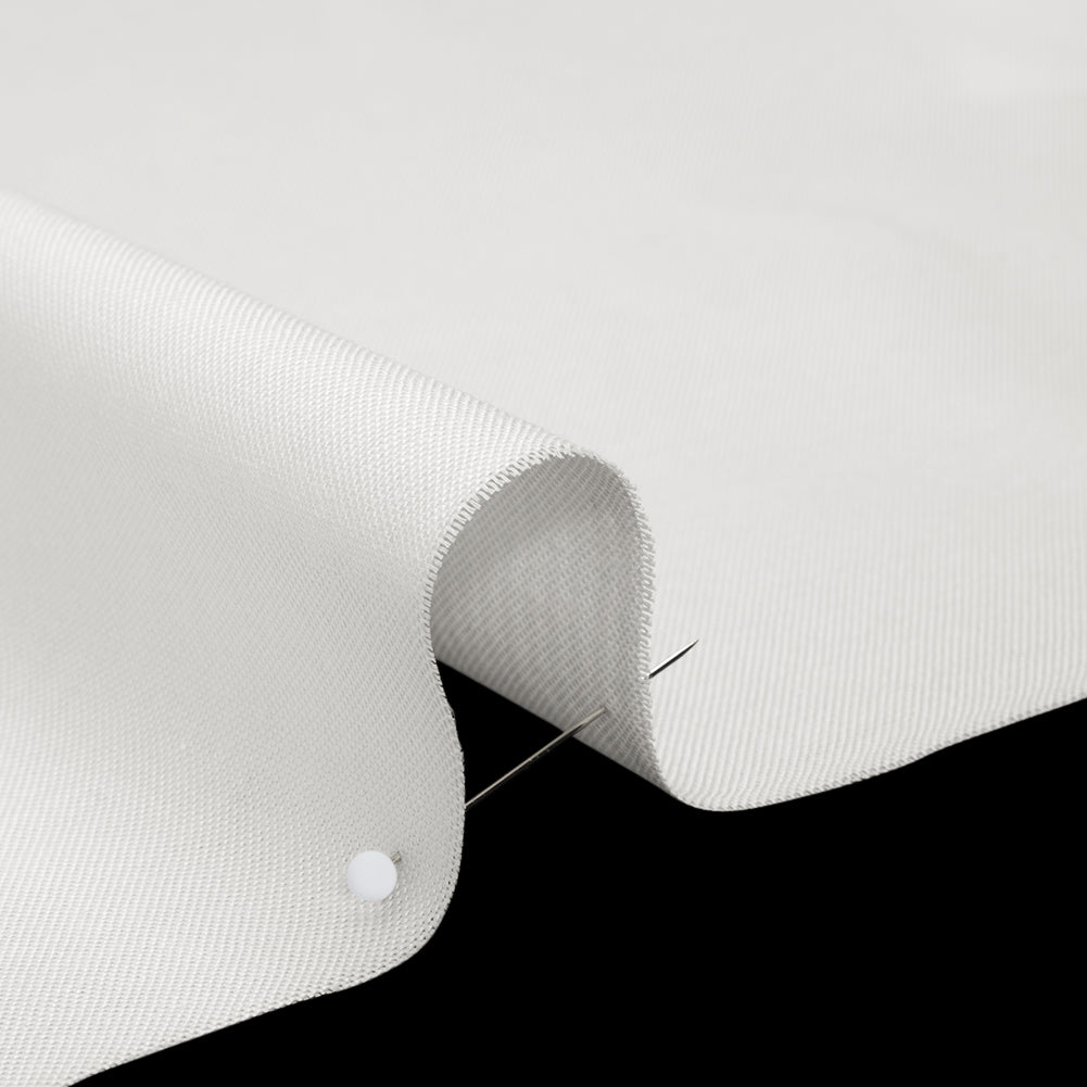 Cotton Oxford Shirting - Off White - Deadstock Detail Cotton Oxford Shirting - Off White - Deadstock Detail