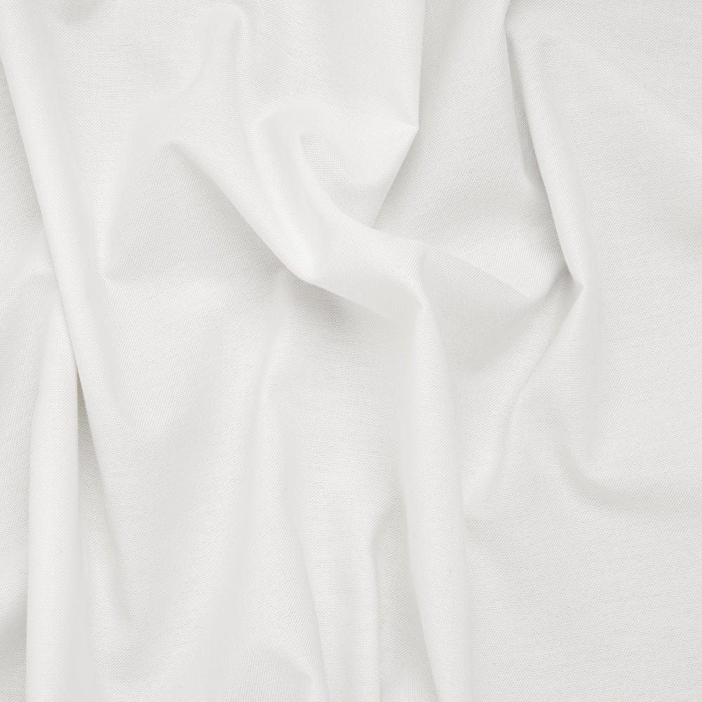 Cotton Oxford Shirting - Off White - Deadstock Cotton Oxford Shirting - Off White - Deadstock