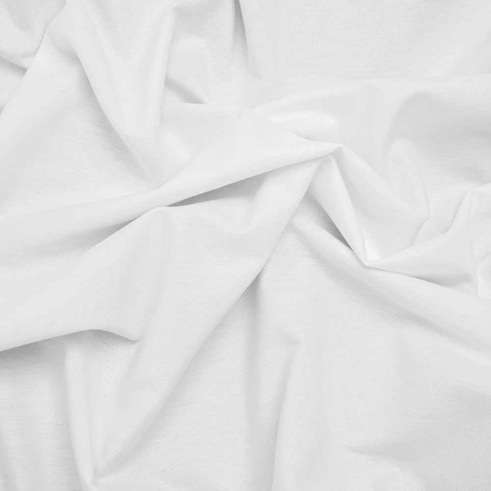 Crisp Cotton Oxford Shirting - White - Deadstock Crisp Cotton Oxford Shirting - White - Deadstock