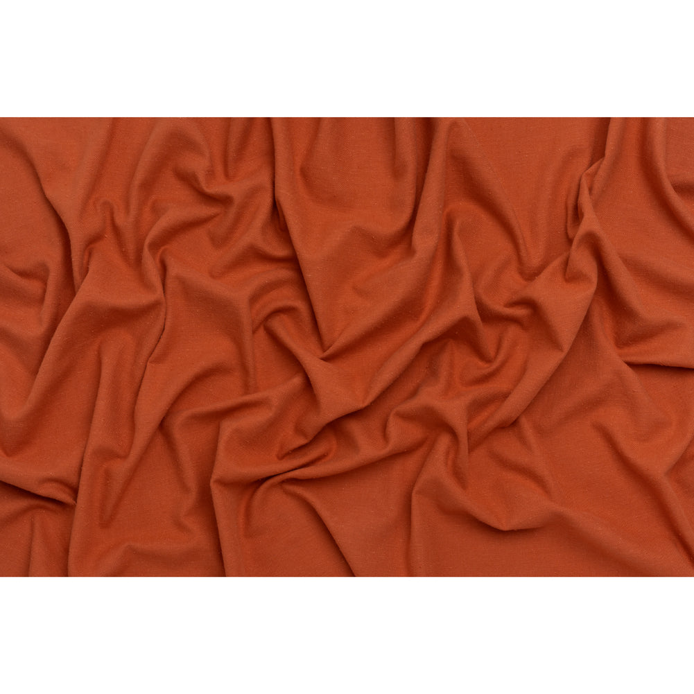 Textured Cotton Twill - Burnt Orange - Deadstock Textured Cotton Twill - Burnt Orange - Deadstock