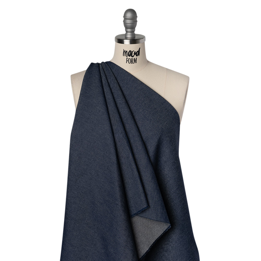 Lightweight Cotton Denim - Dark Blue - Deadstock Lightweight Cotton Denim - Dark Blue - Deadstock