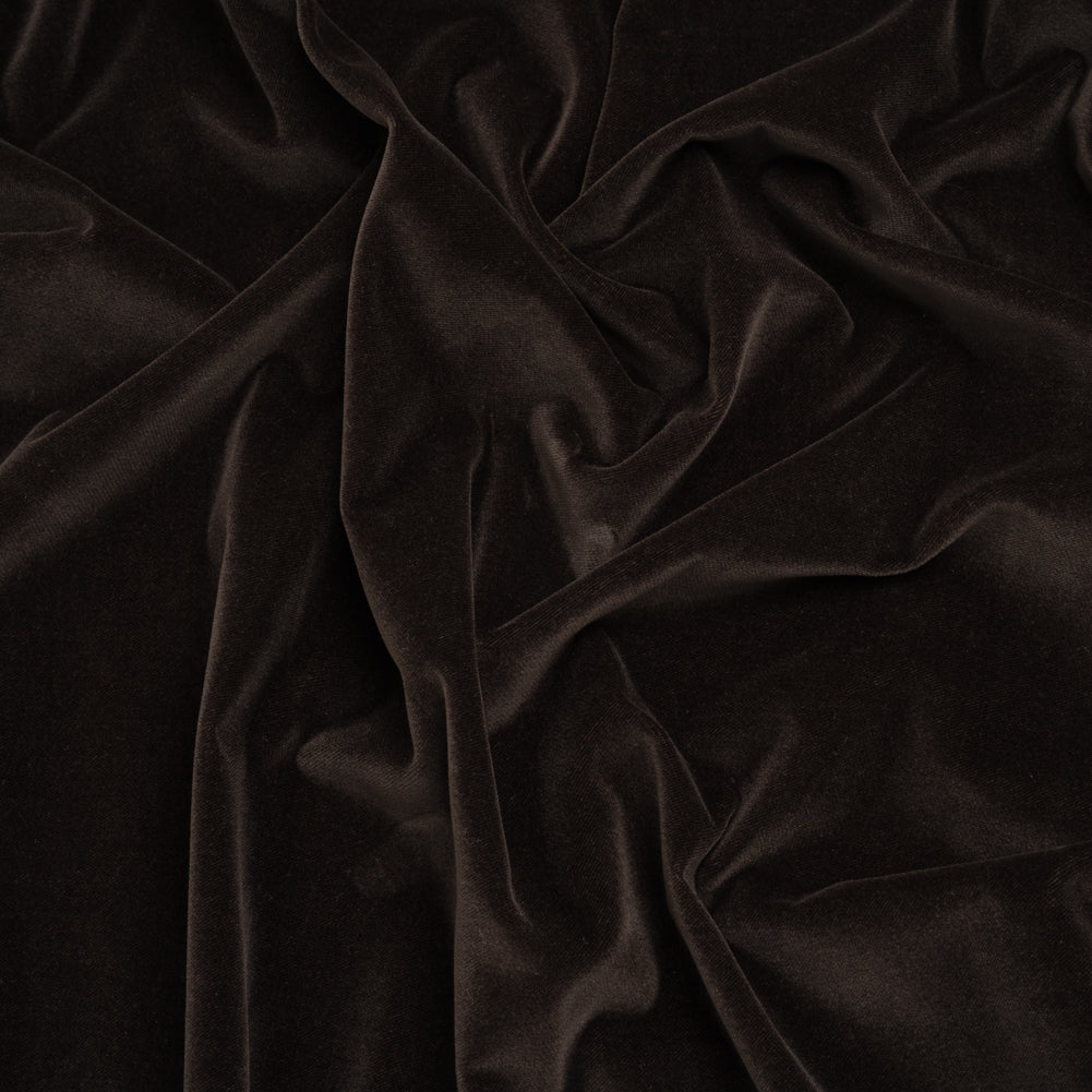 Cotton Velveteen Made in Italy - Chocolate Brown - Deadstock Cotton Velveteen Made in Italy - Chocolate Brown - Deadstock