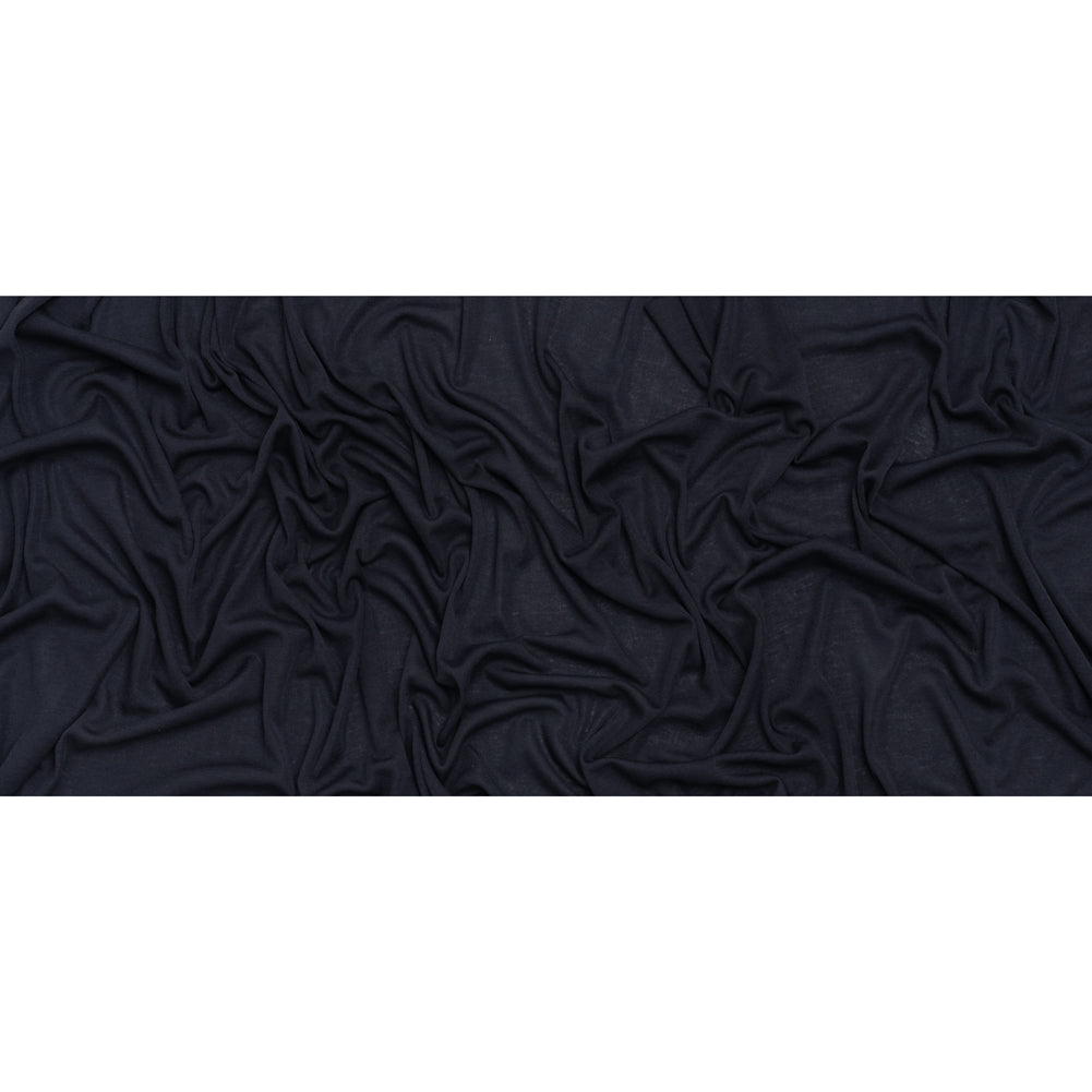 Polyester 1x1 Rib Knit - Navy Blue - Deadstock Full Polyester 1x1 Rib Knit - Navy Blue - Deadstock Full