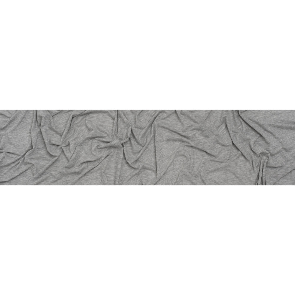 Lightweight Modal, Polyester and Cotton Jersey - Heathered Gray - Deadstock Full Lightweight Modal, Polyester and Cotton Jersey - Heathered Gray - Deadstock Full