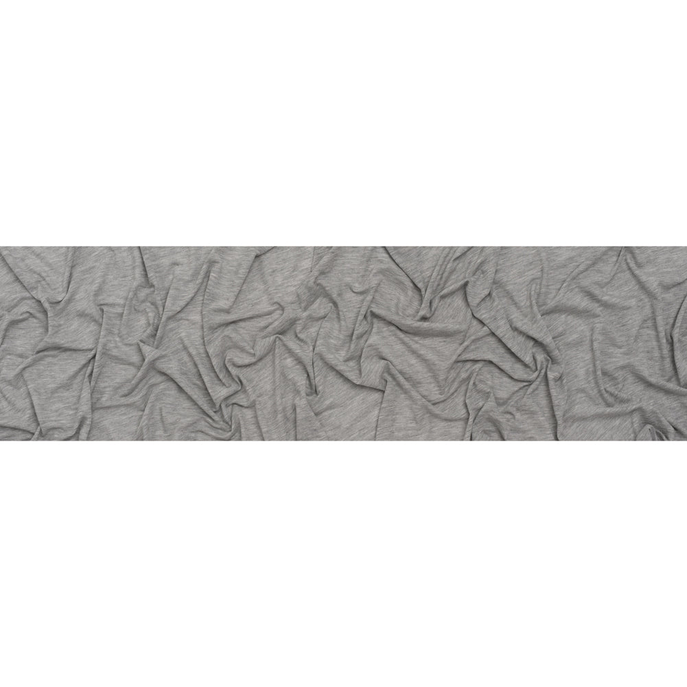Lightweight Modal, Polyester and Cotton Jersey - Heathered Cloud Gray - Deadstock Full Lightweight Modal, Polyester and Cotton Jersey - Heathered Cloud Gray - Deadstock Full