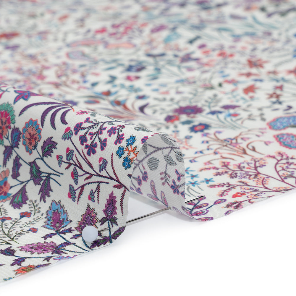 Liberty Fabrics Tana Lawn® - Shepherdly Song Purple - Purple, Blue and Pink Wildflowers Full Liberty Fabrics Tana Lawn® - Shepherdly Song Purple - Purple, Blue and Pink Wildflowers Full