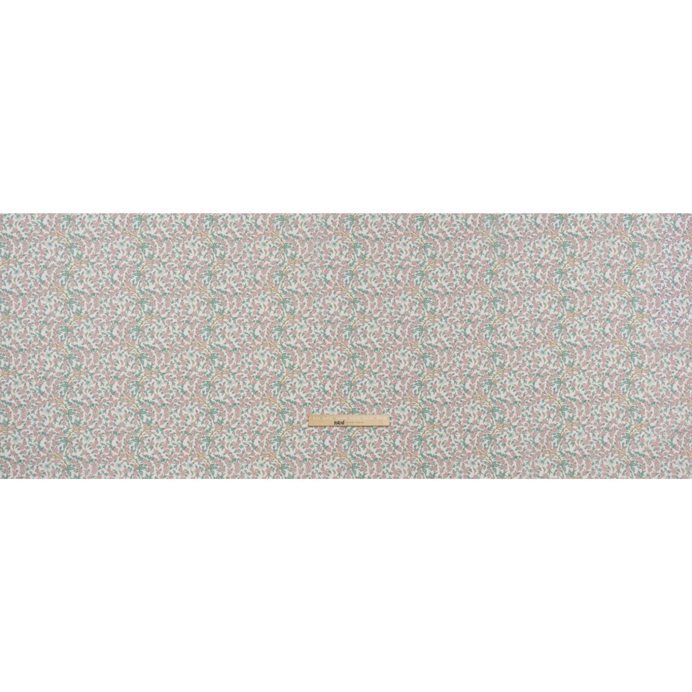 Liberty Fabrics Tana Lawn® - Empress Pink Light - Baby Pink and Mint Green Trailing Cherry Blossoms Liberty Fabrics Tana Lawn® - Empress Pink Light - Baby Pink and Mint Green Trailing Cherry Blossoms