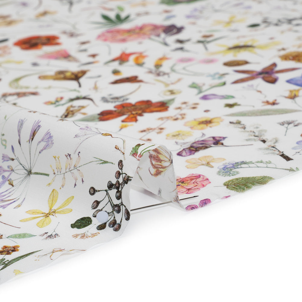 Liberty Fabrics Tana Lawn® - Floral Eve Multi Bright - Pink, Red and Green Scattered Plants and Flowers Full Liberty Fabrics Tana Lawn® - Floral Eve Multi Bright - Pink, Red and Green Scattered Plants and Flowers Full