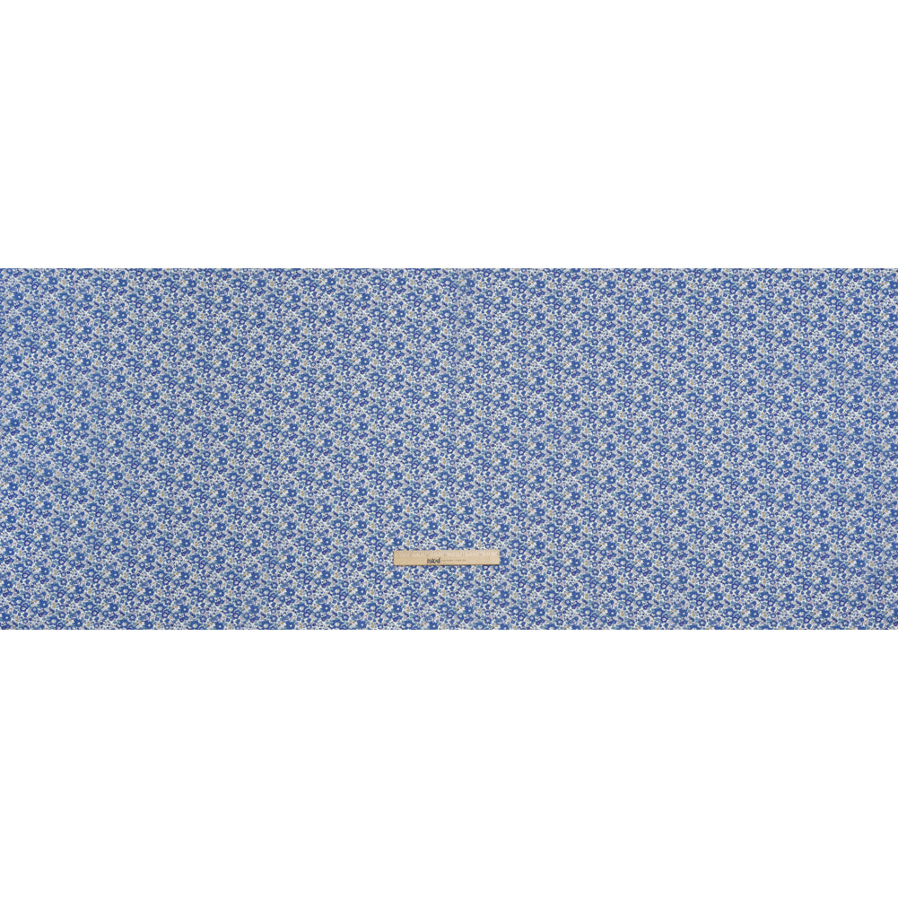 Liberty Fabrics Tana Lawn® - Betsy Ann Blue - Blue, Teal and Orange Floral Full Liberty Fabrics Tana Lawn® - Betsy Ann Blue - Blue, Teal and Orange Floral Full