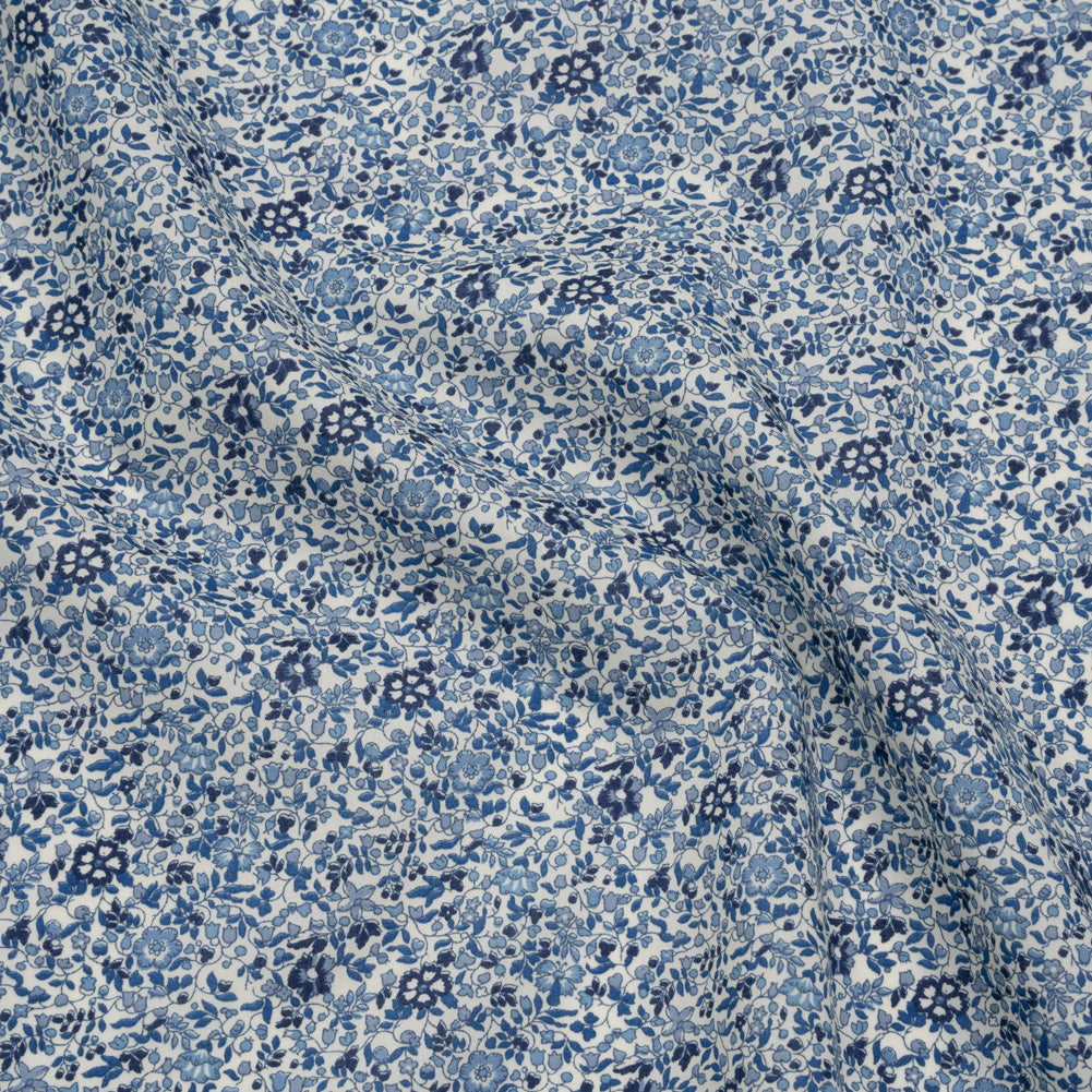Liberty Fabrics Tana Lawn® - Katie and Millie Blue - Shades of Blue Little Florals Liberty Fabrics Tana Lawn® - Katie and Millie Blue - Shades of Blue Little Florals