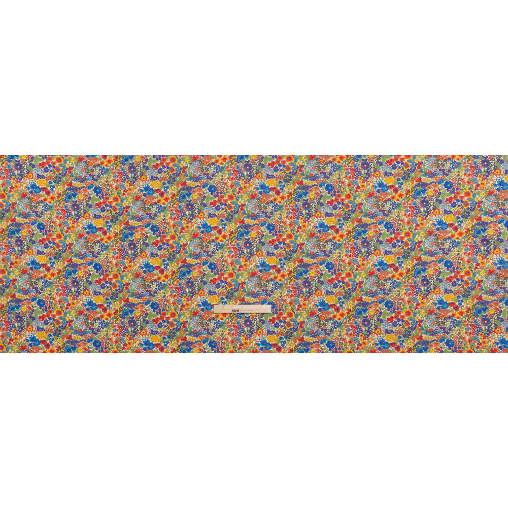 Liberty Fabrics Tana Lawn® - Margaret Annie Multi Bright - Blue, Red and Green Hand Drawn Florals - Full Liberty Fabrics Tana Lawn® - Margaret Annie Multi Bright - Blue, Red and Green Hand Drawn Florals - Full
