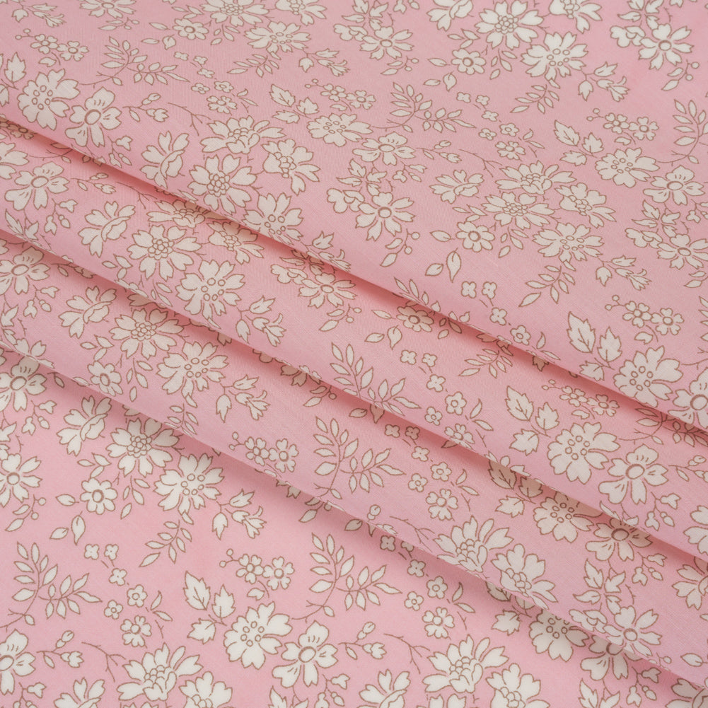 Liberty Fabrics Tana Lawn® - Capel Light Pink - Pale Pink and White Outlined Florals Liberty Fabrics Tana Lawn® - Capel Light Pink - Pale Pink and White Outlined Florals