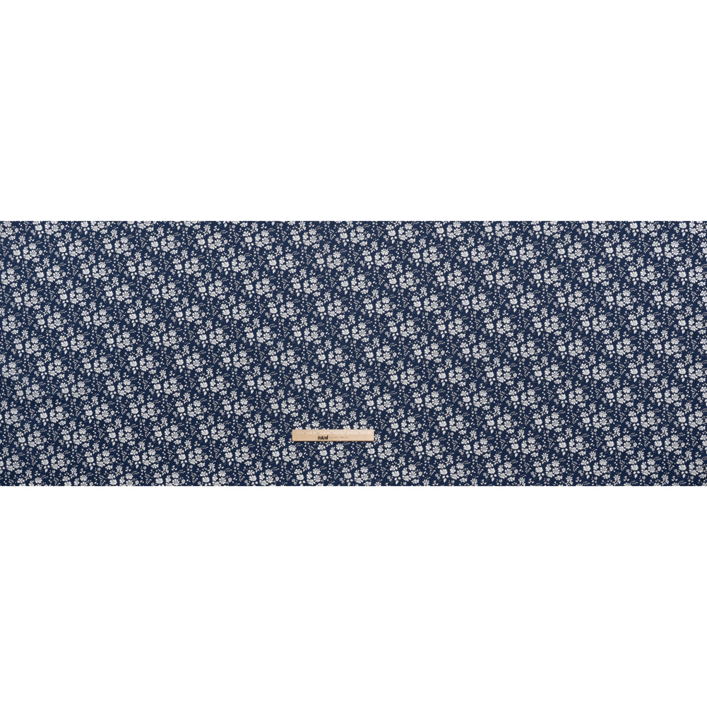 Liberty Fabrics Tana Lawn® - Capel Dark Blue - Navy and White Outlined Florals Full Liberty Fabrics Tana Lawn® - Capel Dark Blue - Navy and White Outlined Florals Full