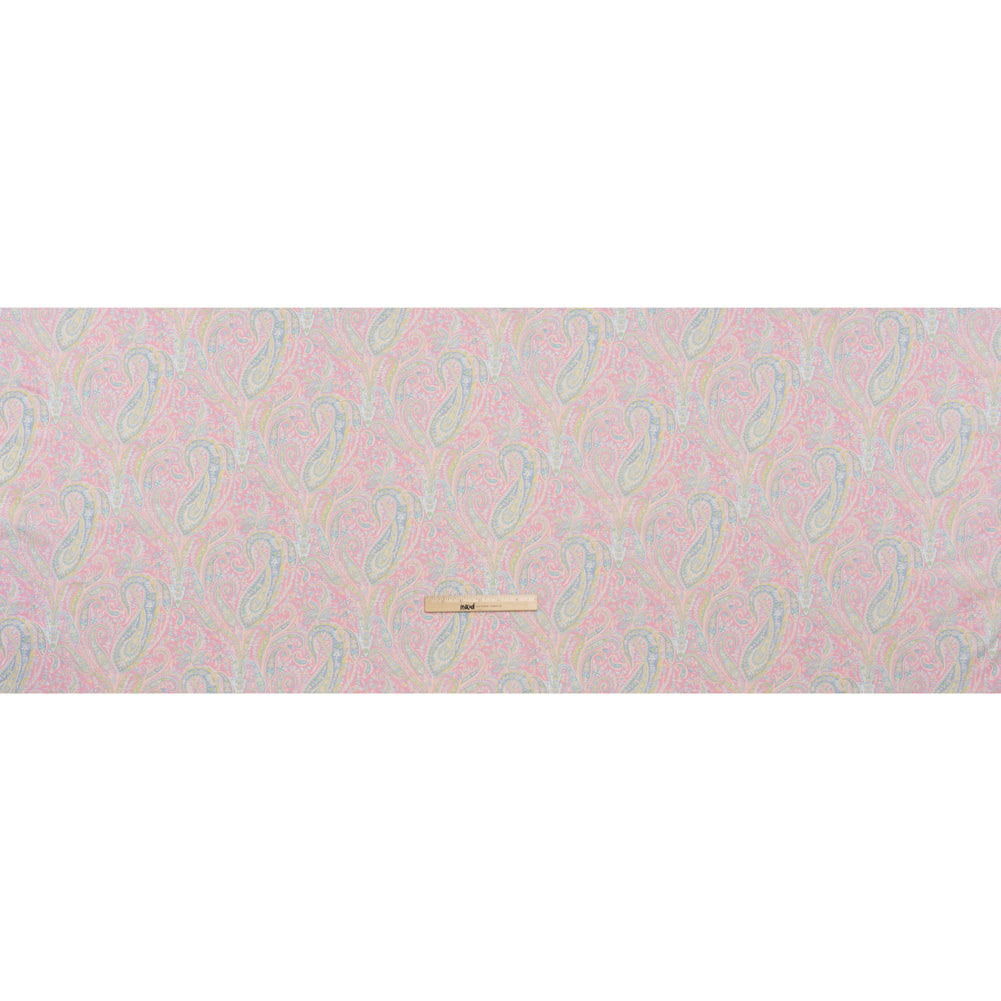 Liberty Fabrics Tana Lawn® - Felix and Isabelle Light Pink - Pink, Pale Blue and Light Green Wild Paisley Full Liberty Fabrics Tana Lawn® - Felix and Isabelle Light Pink - Pink, Pale Blue and Light Green Wild Paisley Full