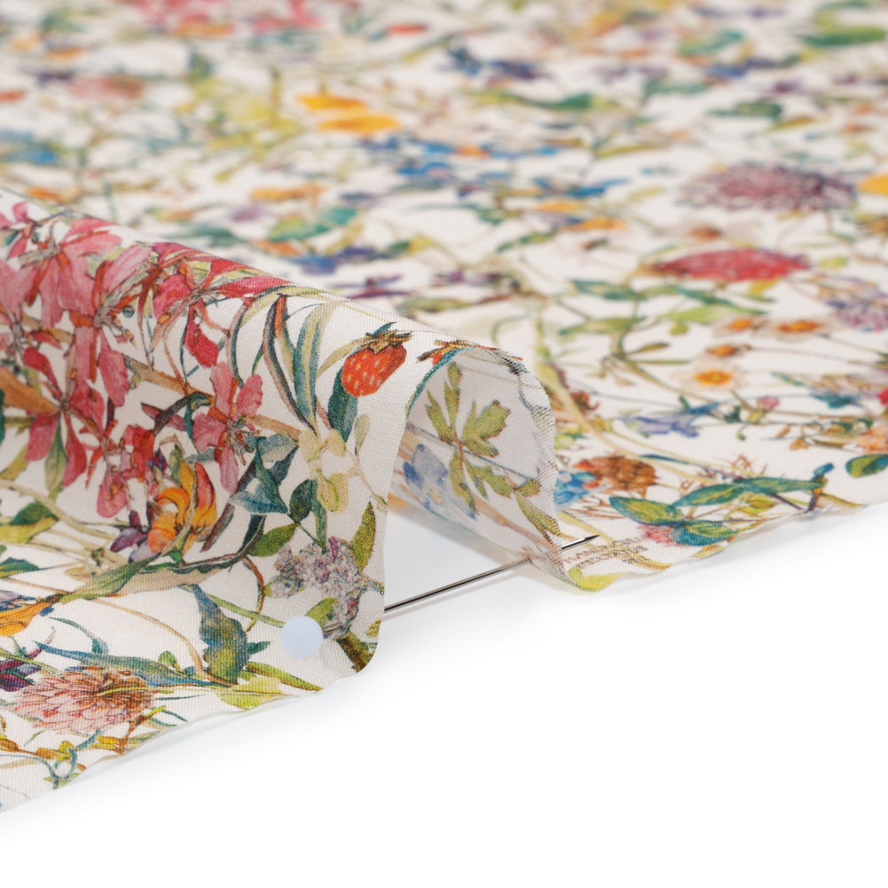 Liberty Fabrics Tana Lawn® - Wild Flowers Multi Bright - Red, Blue and Yellow Botanical Illustrations Liberty Fabrics Tana Lawn® - Wild Flowers Multi Bright - Red, Blue and Yellow Botanical Illustrations