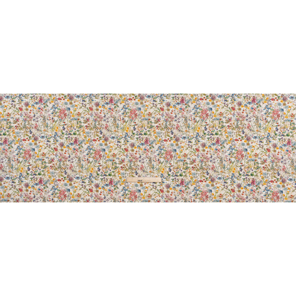 Liberty Fabrics Tana Lawn® - Wild Flowers Multi Bright - Red, Blue and Yellow Botanical Illustrations Liberty Fabrics Tana Lawn® - Wild Flowers Multi Bright - Red, Blue and Yellow Botanical Illustrations