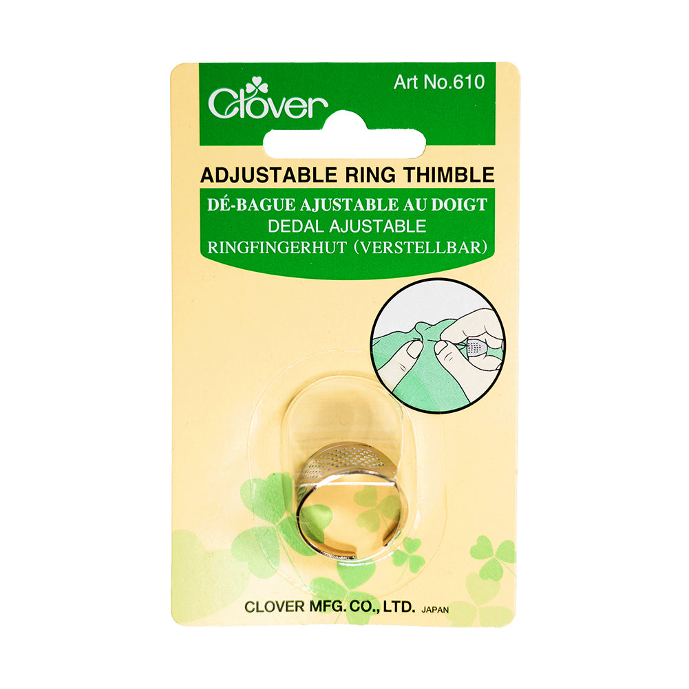 Clover Adjustable Ring Thimble Clover Adjustable Ring Thimble