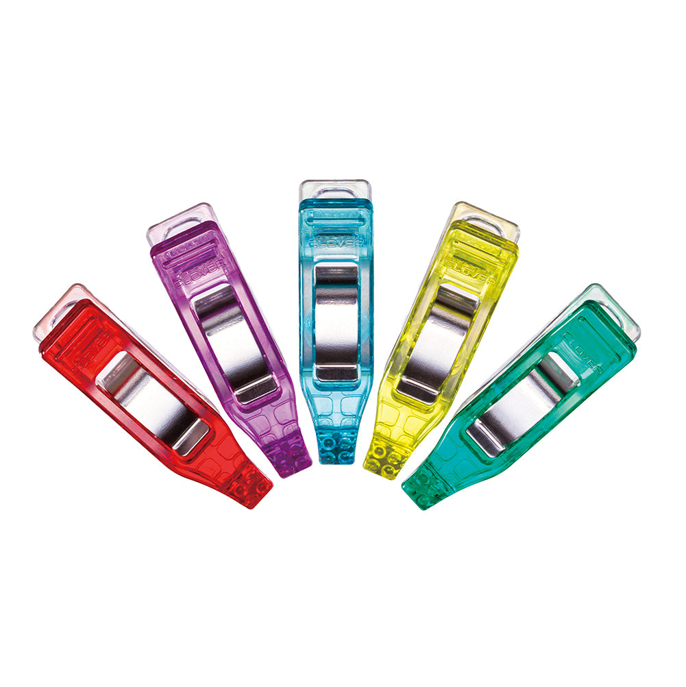 Clover Mini Wonder Clips - Assorted Colors - 50 pc Folded Clover Mini Wonder Clips - Assorted Colors - 50 pc Folded