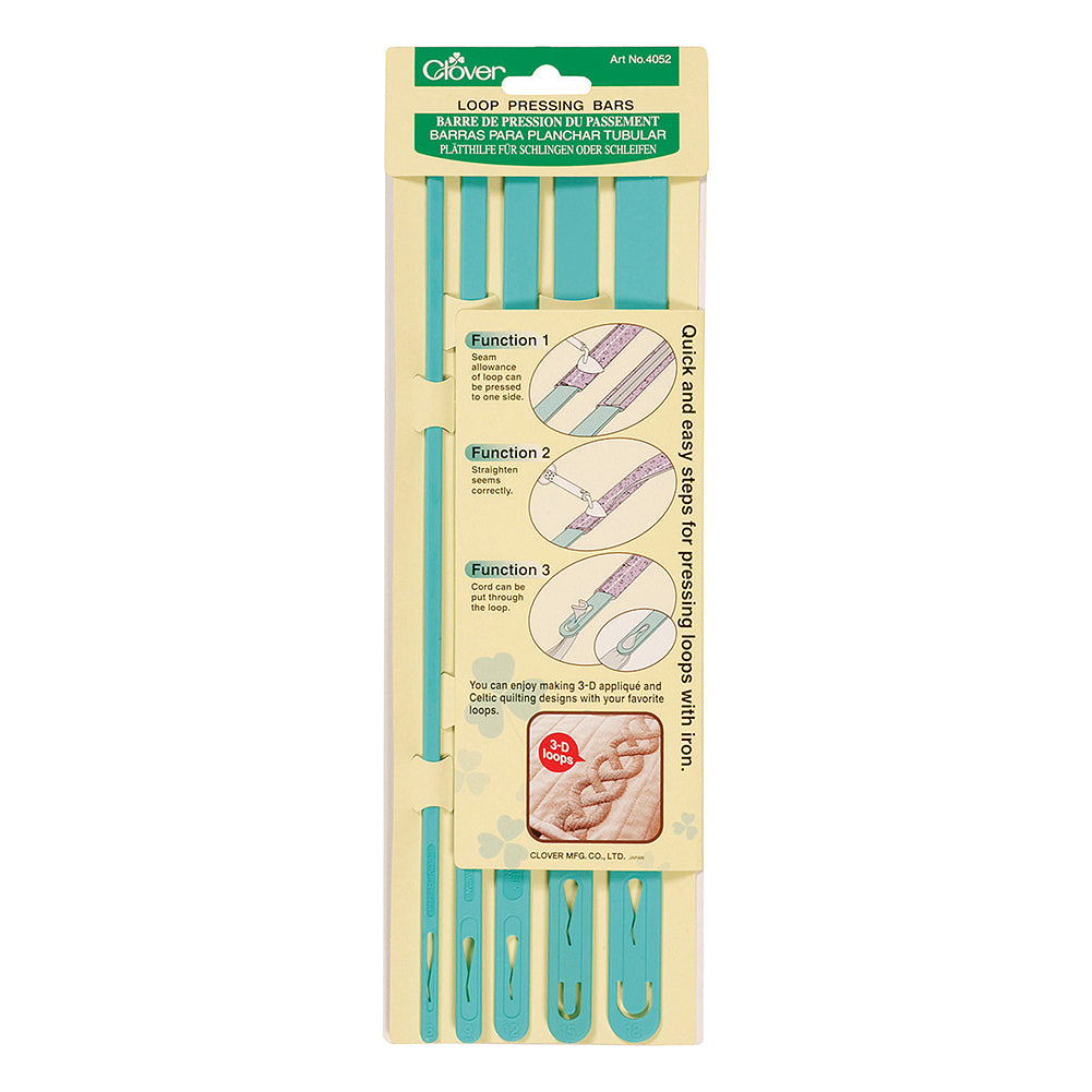Clover Loop Pressing Bars - 5 sizes - Folded Clover Loop Pressing Bars - 5 sizes - Folded