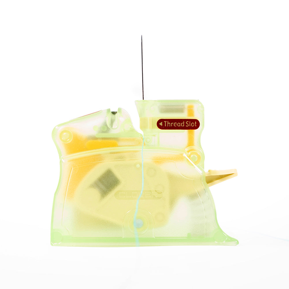 Clover Desk Needle Threader - Green Folded Clover Desk Needle Threader - Green Folded