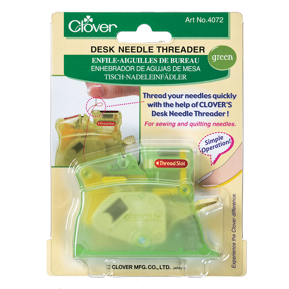 Clover Desk Needle Threader - Green Drape Clover Desk Needle Threader - Green Drape