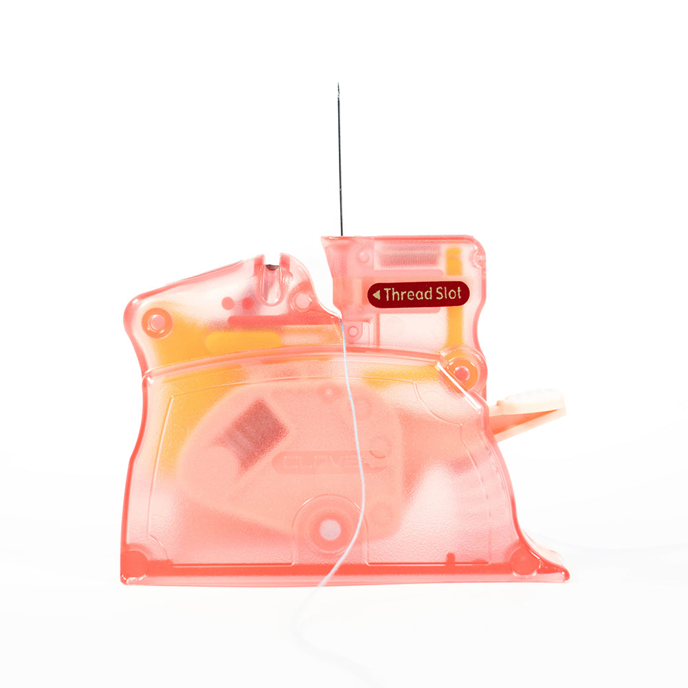 Clover Desk Needle Threader - Pink Folded Clover Desk Needle Threader - Pink Folded
