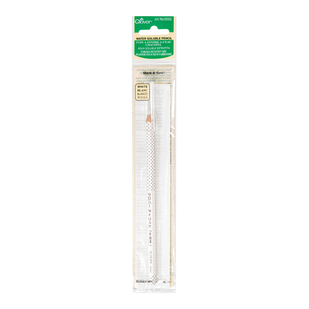 Clover Water Soluble Fabric Pencil - White Clover Water Soluble Fabric Pencil - White