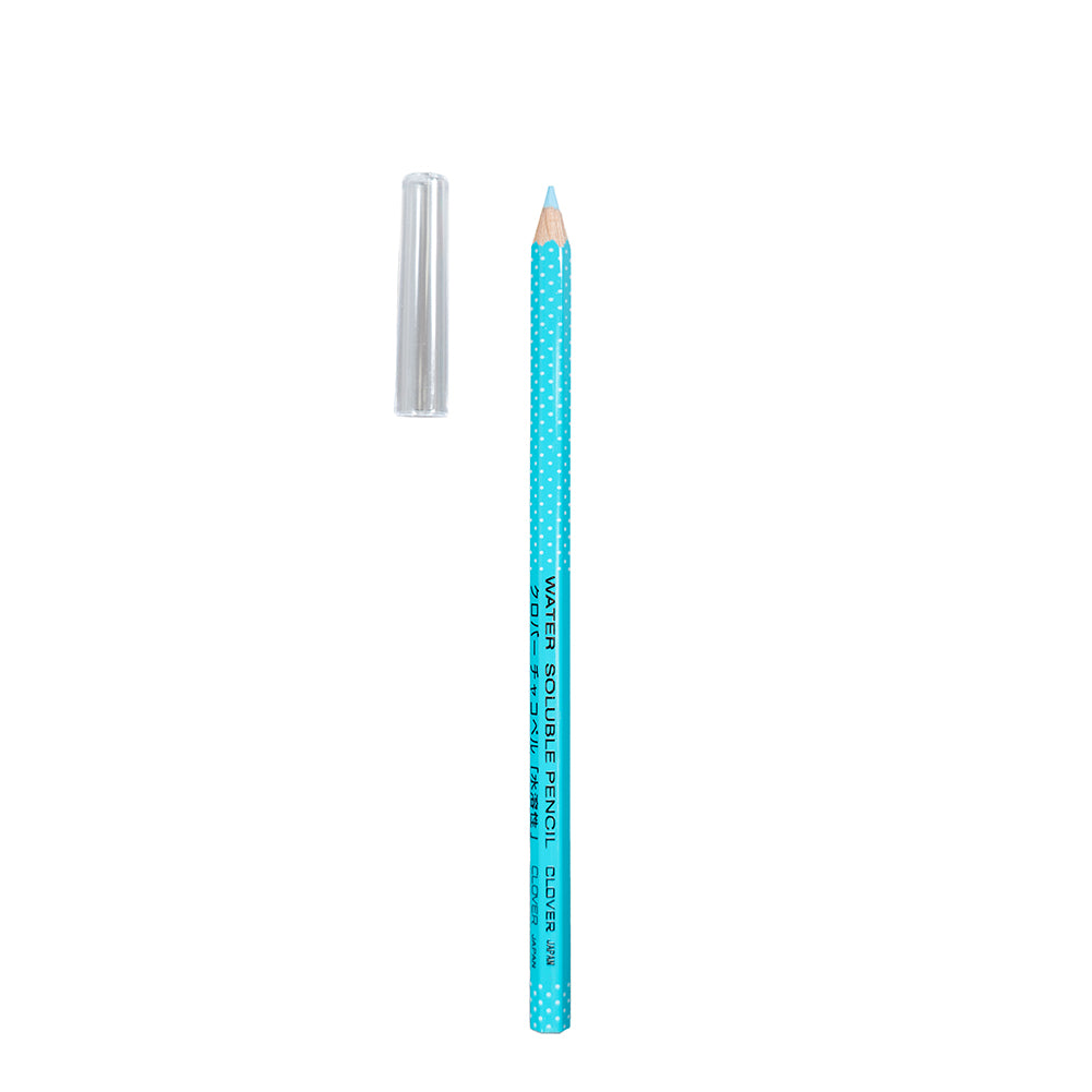 Clover Water Soluble Fabric Pencil - Blue Folded Clover Water Soluble Fabric Pencil - Blue Folded