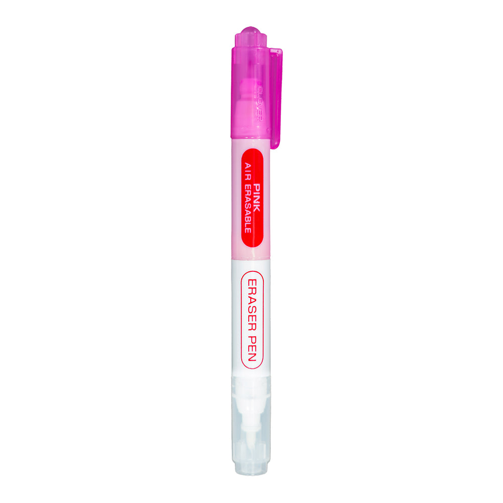 Clover Chacopen Air Erasable Fabric Marker with Eraser - Pink Detail Clover Chacopen Air Erasable Fabric Marker with Eraser - Pink Detail