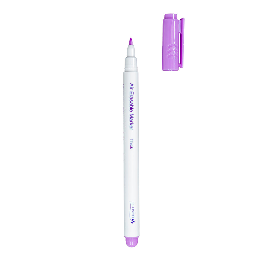 Clover Air Erasable Fabric Marker - Purple, Thick Clover Air Erasable Fabric Marker - Purple, Thick