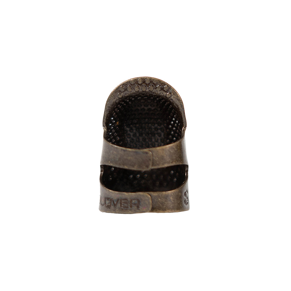 Clover Open Sided Metal Thimble - Small Detail Clover Open Sided Metal Thimble - Small Detail