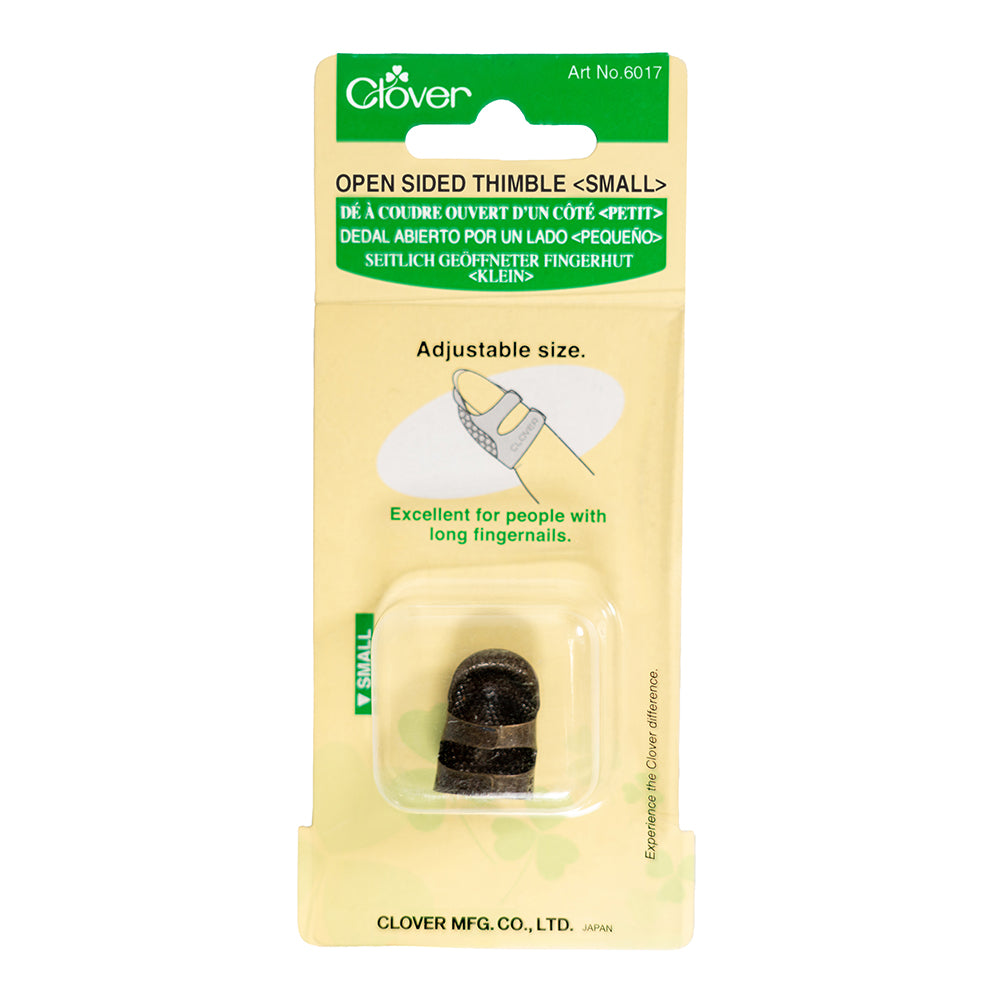 Clover Open Sided Metal Thimble - Small Clover Open Sided Metal Thimble - Small