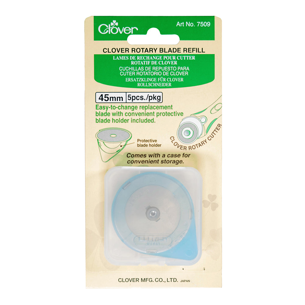 Clover Rotary Cutter Blade Refill - 45mm - 5 ct Clover Rotary Cutter Blade Refill - 45mm - 5 ct