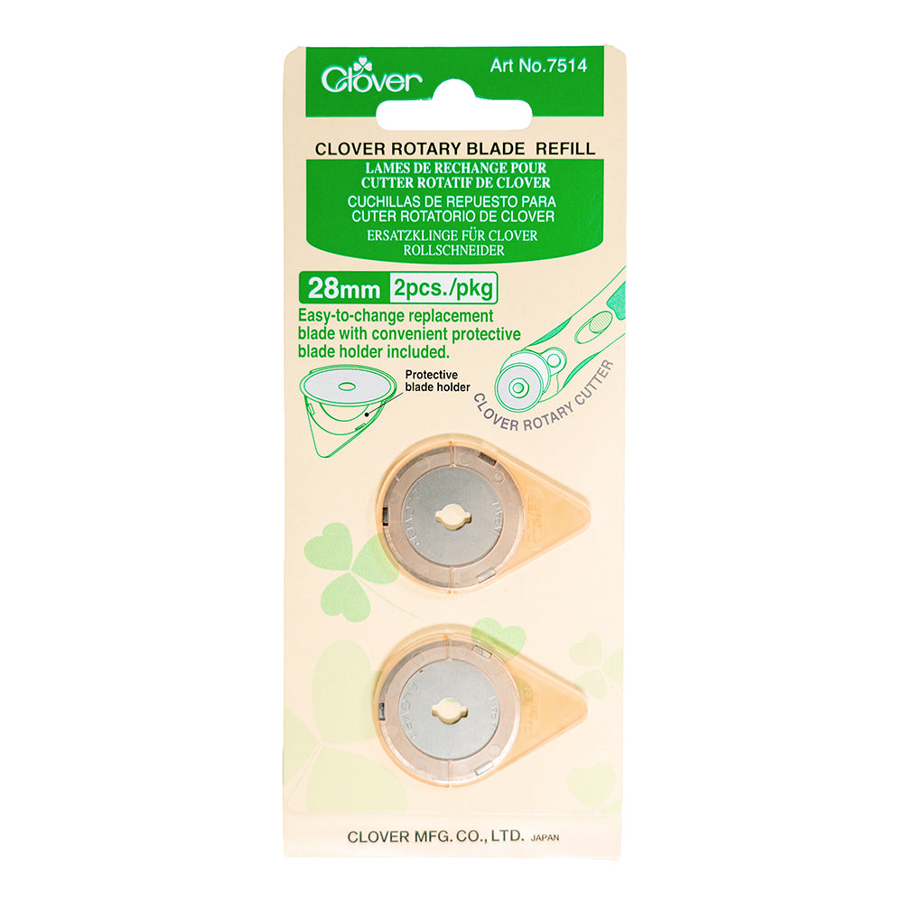 Clover Rotary Cutter Blade Refill - 28mm - 2 ct Clover Rotary Cutter Blade Refill - 28mm - 2 ct