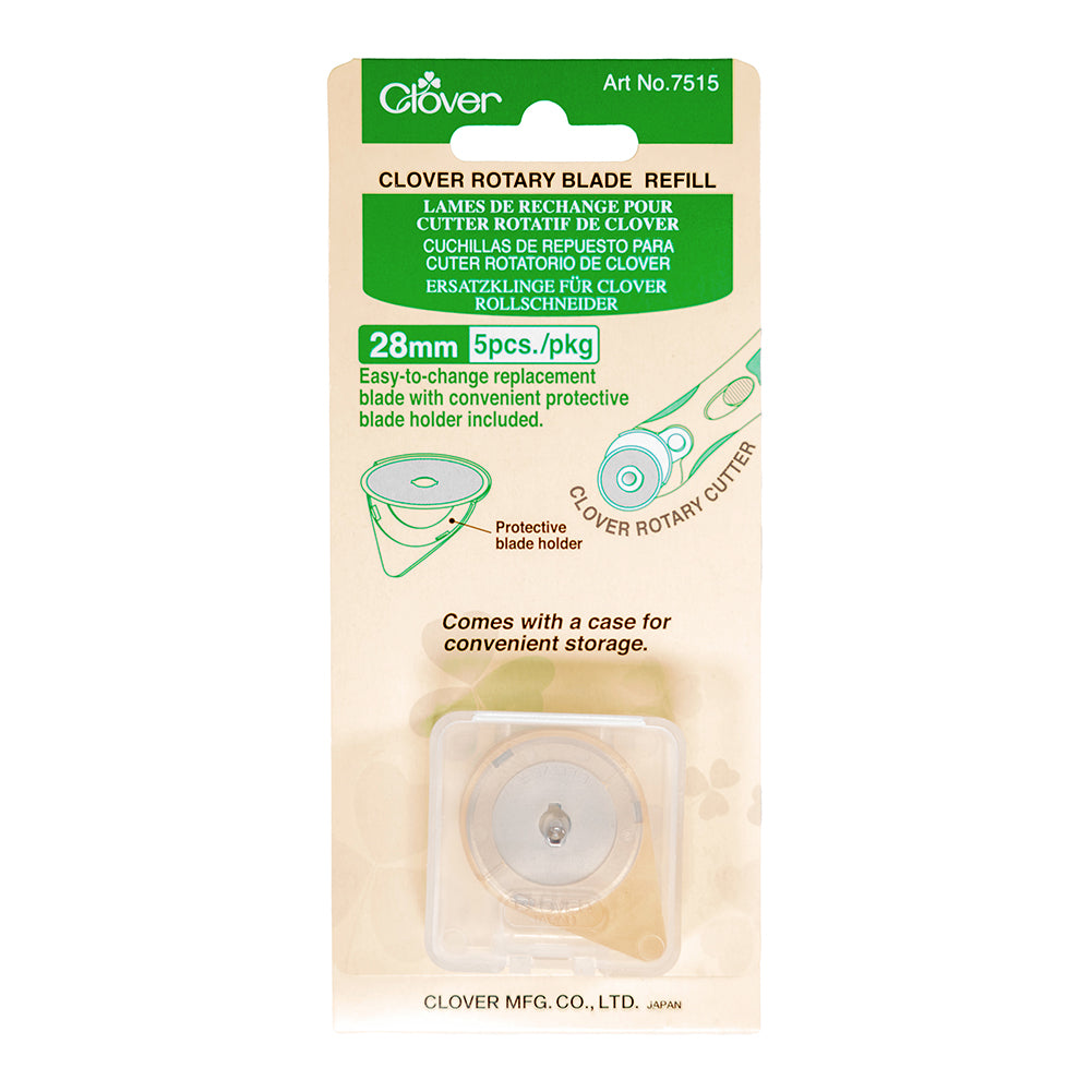 Clover Rotary Cutter Blade Refill - 28mm - 5 ct Clover Rotary Cutter Blade Refill - 28mm - 5 ct