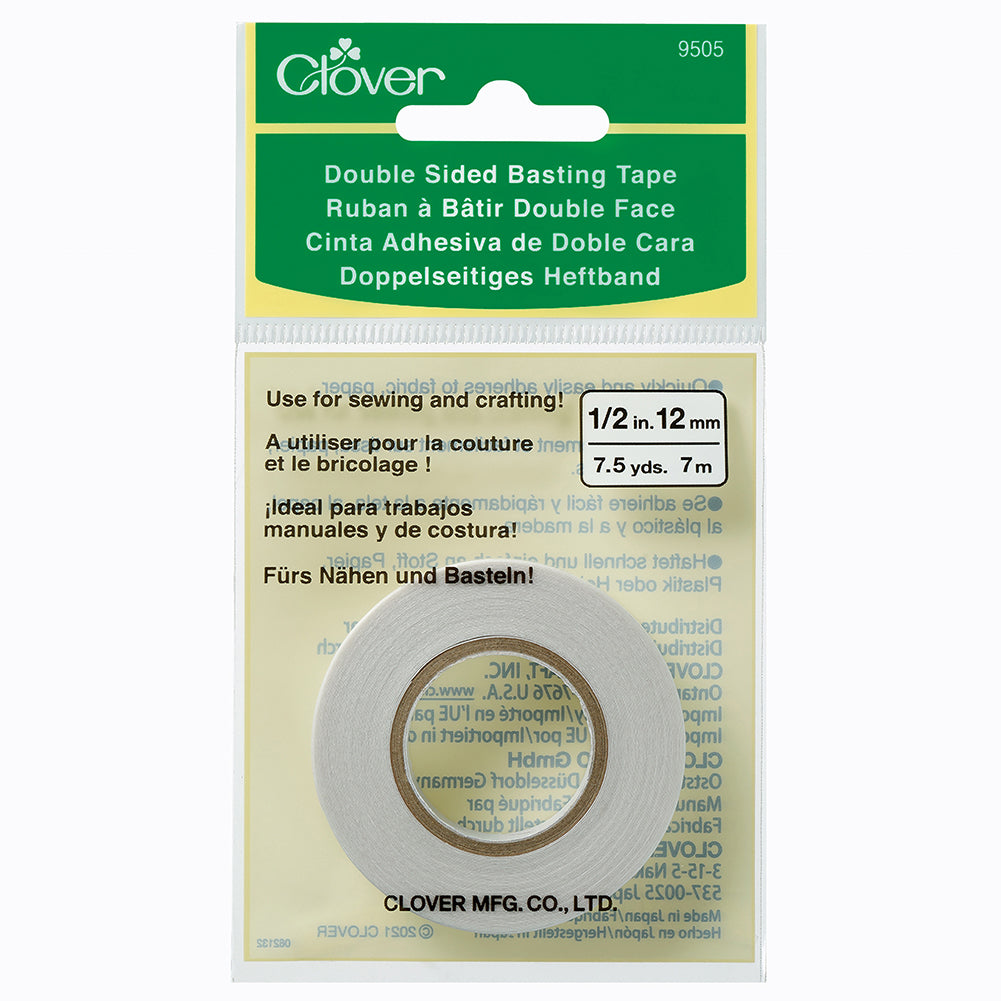 Clover Double Sided Basting Tape - 0.5" x 7.5yd Clover Double Sided Basting Tape - 0.5" x 7.5yd