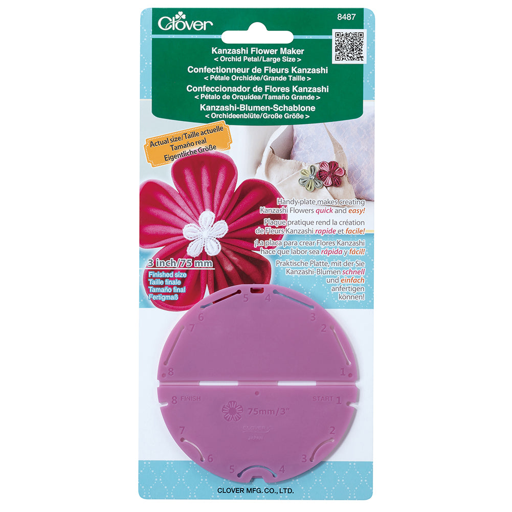 Clover Kanzashi Flower Maker - Orchid Petal - Large 3"/75mm Clover Kanzashi Flower Maker - Orchid Petal - Large 3"/75mm