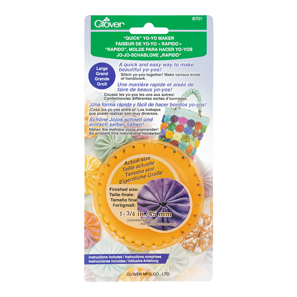 Clover Quick Yo-Yo Maker - Large 1.75"/45mm Folded Clover Quick Yo-Yo Maker - Large 1.75"/45mm Folded