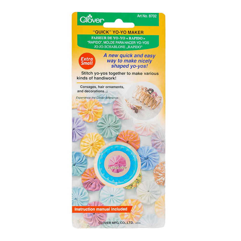 Clover Quick Yo-Yo Maker - Extra Small 0.75"/19mm Folded Clover Quick Yo-Yo Maker - Extra Small 0.75"/19mm Folded